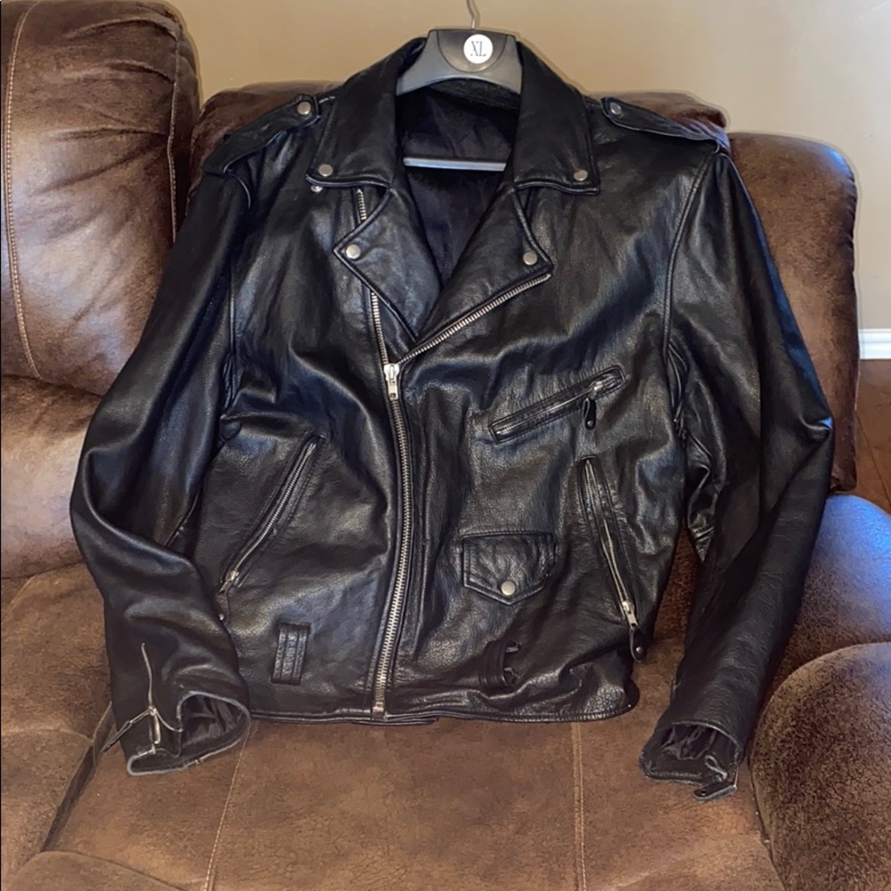 Men’s - Classic - Leather riding jacket size 50